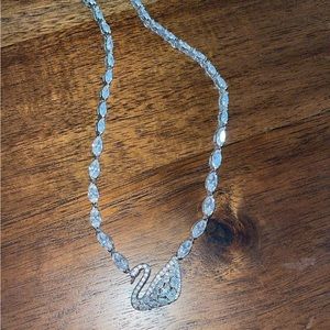 Swarovski swan necklace